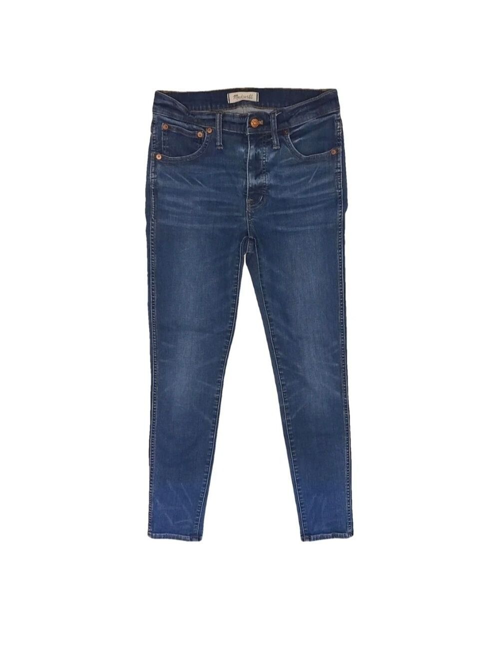 Madewell 9" High Rise Skinny Jeans Classic Fit Medium Wash Womens Size 27